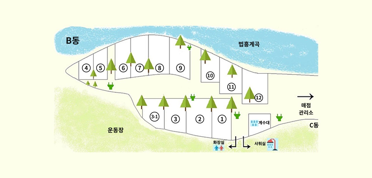 캠핑장B-배치도